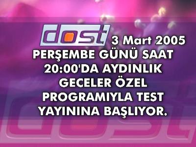 Dost TV (Turksat 3A - 42.0°E)